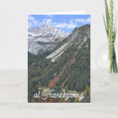 Thanksgiving Across the Miles Mountain Valley シーズンカード (正面)