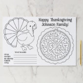 Thanksgiving Activity Placemat ペーパーパッド (インサイチュ)