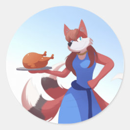 Thanksgiving Anton's Mom ラウンドシール