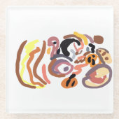 Thanksgiving autumn ガラスコースター (正面)