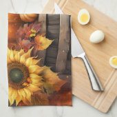 Thanksgiving Autumn Fall Foliage Leaves キッチンタオル (四つ折り)