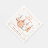 Thanksgiving Baby Shower Boy | Cozy Clothesline スタンダードランチョンナプキン (角)