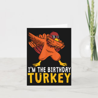 Thanksgiving Birthday Funny Bday Born On Thanksgiv カード