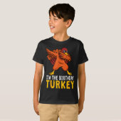 Thanksgiving Birthday Funny Bday Born On Thanksgiv Tシャツ (正面フル)