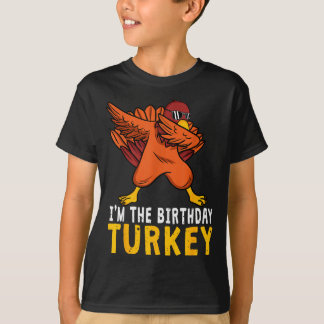 Thanksgiving Birthday Funny Bday Born On Thanksgiv Tシャツ