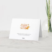 Thanksgiving Blessings Greeting Card カード (裏面)