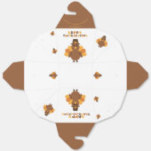 Thanksgiving Brown Yellow Turkey Big Leftovers  フェイバーボックス (見開き)
