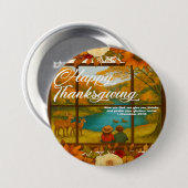 Thanksgiving Button 缶バッジ (正面&裏面)