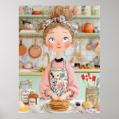 Thanksgiving Canada Poster | Cozy Pancake Kitchen  ポスター (正面)
