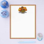 Thanksgiving Cartoon Turkey Pilgrim チラシ (シングル)