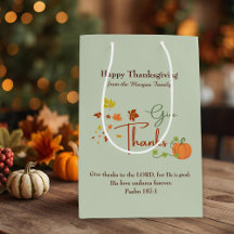 Thanksgiving Christian | Custom Name & Bible Verse