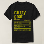 Thanksgiving Christmas Curry Goat Nutrition Fact  Tシャツ (デザイン正面)