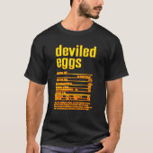 Thanksgiving Christmas Deviled Eggs Nutritional Fa Tシャツ (正面)