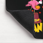 Thanksgiving Christmas Flamingo Happy Thanksmas Xm マウスパッド (コーナー)