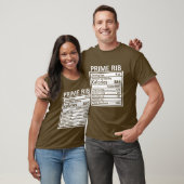 Thanksgiving Christmas Funny Prime Rib Nutrition F Tシャツ (ユニセックス)