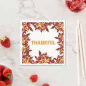 Thanksgiving Cocktail Napkins スタンダードカクテルナプキン (インサイチュ)
