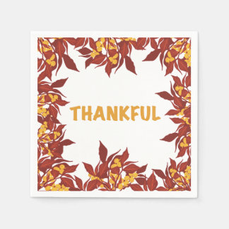 Thanksgiving Cocktail Napkins スタンダードカクテルナプキン