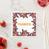 Thanksgiving Cocktail Napkins スタンダードカクテルナプキン (インサイチュ)