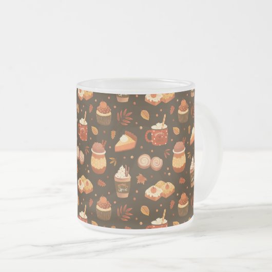 Thanksgiving Coffee Mug フロストグラスマグカップ (正面右)