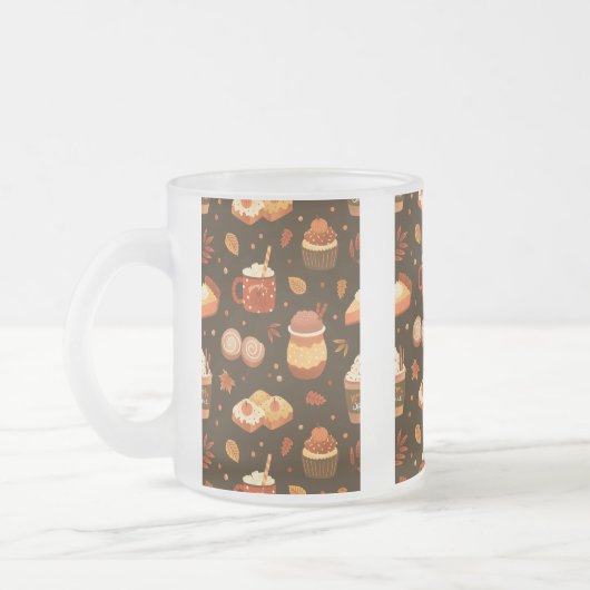 Thanksgiving Coffee Mug フロストグラスマグカップ (左)