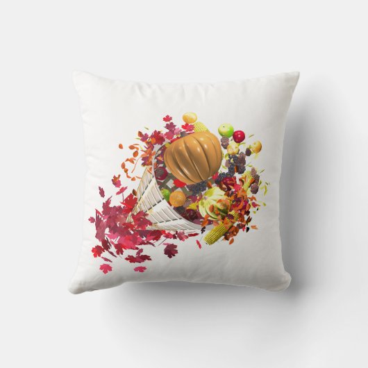 Thanksgiving Cornucopia クッション (裏面)