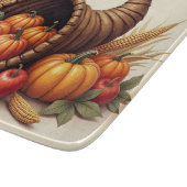 Thanksgiving Cornucopia Glass Cutting Board カッティングボード (角)
