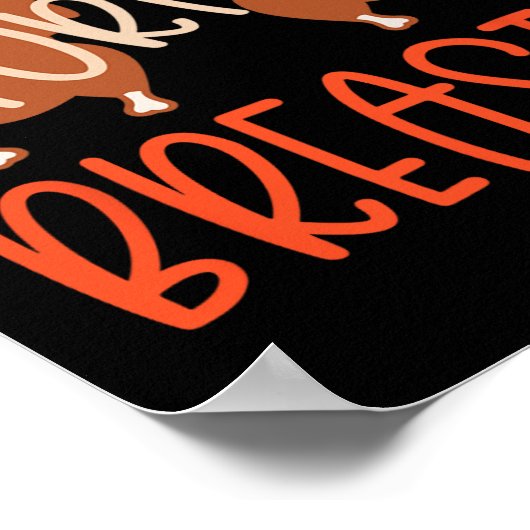 Thanksgiving Couples Turkey Breast She Likes My Dr ポスター (角)