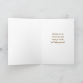 Thanksgiving Custom Name or Names Pretty Fall カード (内部)