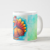 Thanksgiving, Cute Turkey, Giant Coffee Mug ジャンボコーヒーマグカップ (正面右)