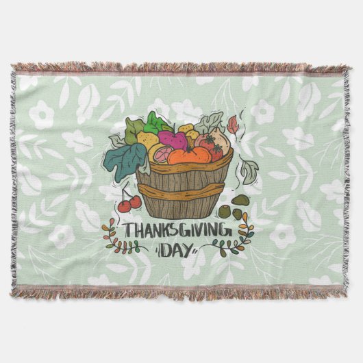 Thanksgiving Day スローブランケット (正面)