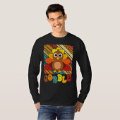 Thanksgiving Day Cute Turkey Gravy Groovy Gobble F Tシャツ (正面フル)