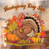 Thanksgiving Day Sale Fall Harvest Graphic  ウィンドウサイン (シート2)