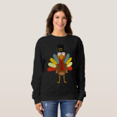 Thanksgiving Day Turkey colorful Boys Girls スウェットシャツ (正面フル)