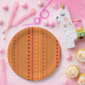 Thanksgiving Decoration Autumn Fall Pattern ペーパープレート (パーティー)