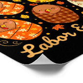 Thanksgiving Delivering The Cutest Turkeys Labor & ポスター (角)