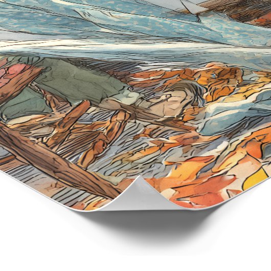 Thanksgiving Dinner Disaster: Flicker's Tablecloth ポスター (角)