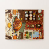 Thanksgiving Dinner for Seniors 30 Large Piece ジグソーパズル (横)