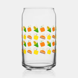 Thanksgiving Dinner Glass Can Thanksgiving Decor ガラス缶