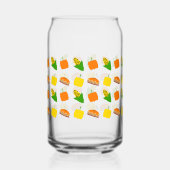 Thanksgiving Dinner Glass Can Thanksgiving Decor ガラス缶 (右)
