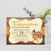 Thanksgiving Dinner Invitation 招待状 (スタンド正面)