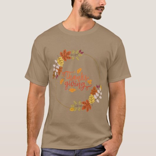 Thanksgiving dinner l thanksgiving day l thanksgiv tシャツ (正面)