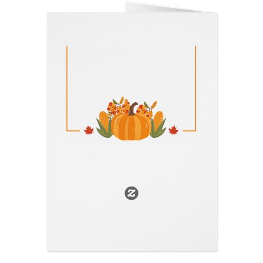 Thanksgiving dinner menu style 10.retro fall (裏面)