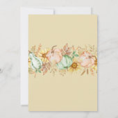 Thanksgiving Dinner Rustic Watercolor Invitation 招待状 (裏面)