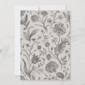 Thanksgiving Dinner Vintage Botanicals Custom 招待状 (裏面)