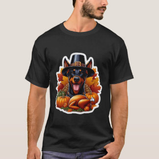 Thanksgiving Doberman Pinscher Dog Owner Lover Fun Tシャツ
