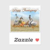 Thanksgiving Ducks - Pilgrims & Indians シール (シート)