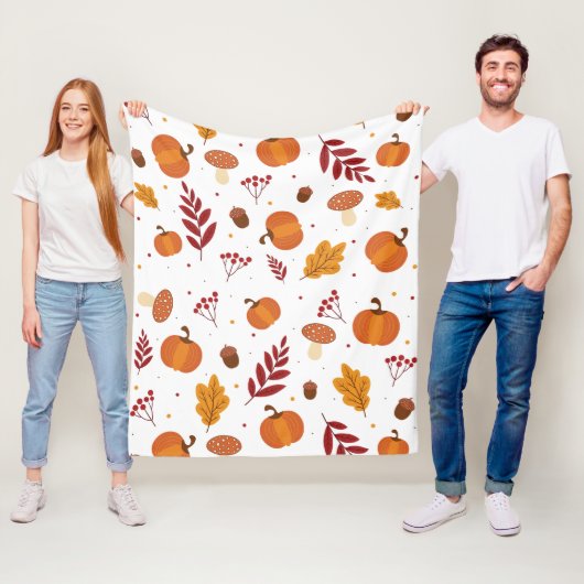 Thanksgiving Elements Fleece Blanket フリースブランケット (インサイチュ)