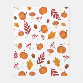 Thanksgiving Elements Fleece Blanket フリースブランケット