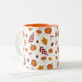 Thanksgiving Elements Mug ツートーンマグカップ (正面左)