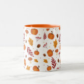 Thanksgiving Elements Mug ツートーンマグカップ (中央)